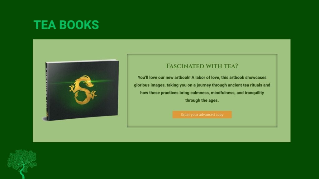 brainlush-branding case study-9 dragons tea-product form extension-tea books